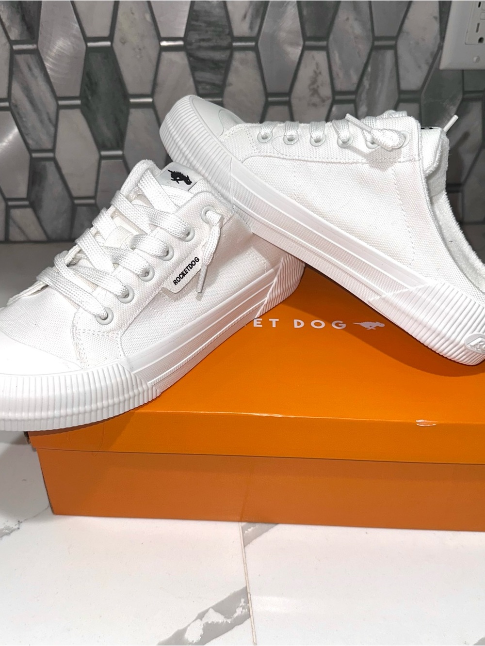 White Rocket Dog Canvas Sneakers